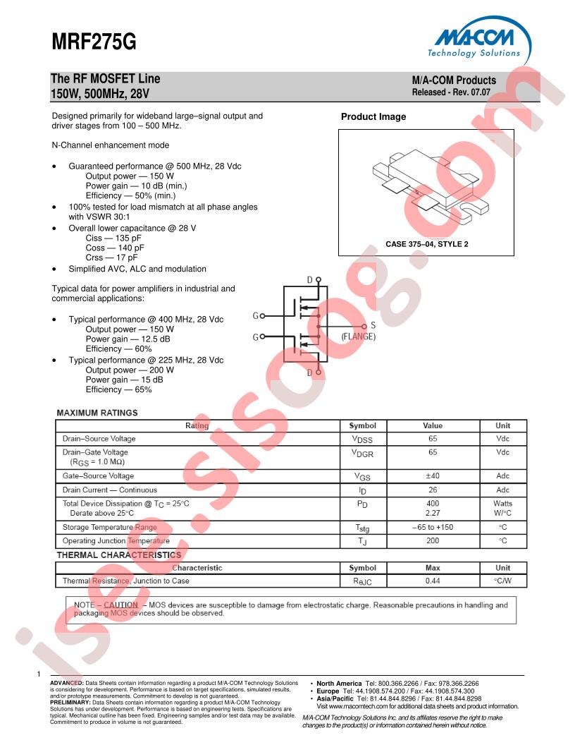 MRF275G
