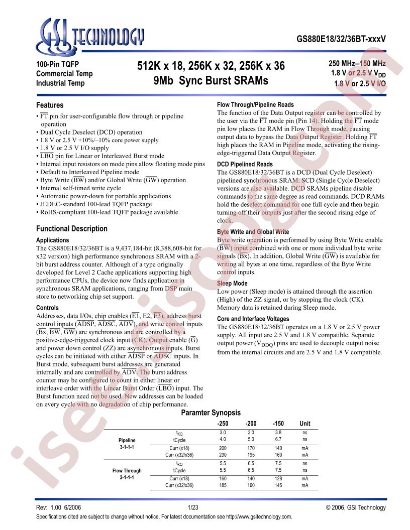 GS880E36BGT-150IV