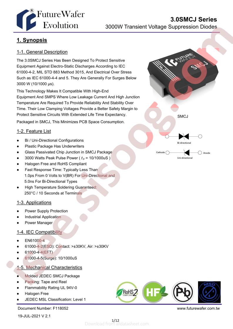 3.0SMCJ6.0CA