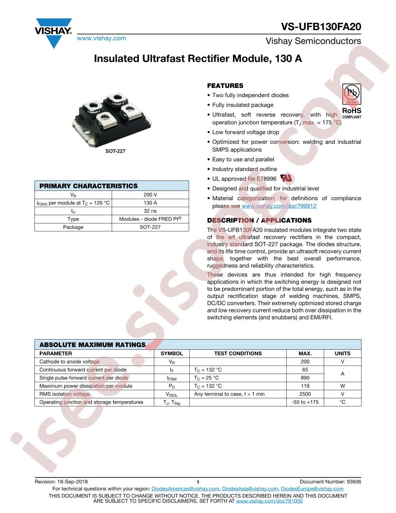 VS-UFB130FA20