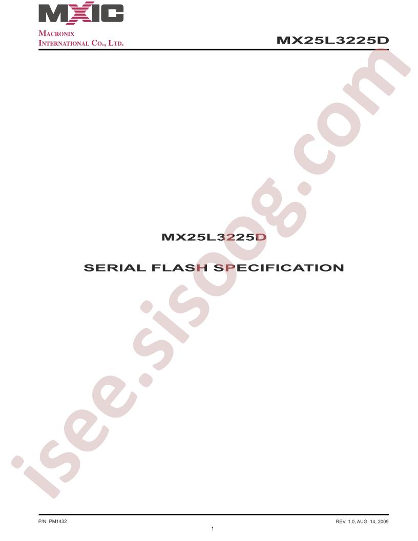 MX25L3225D