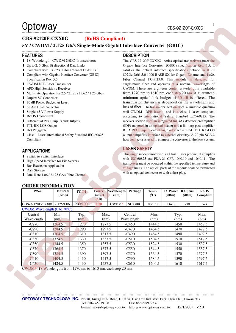 GBS-92120F-C410G