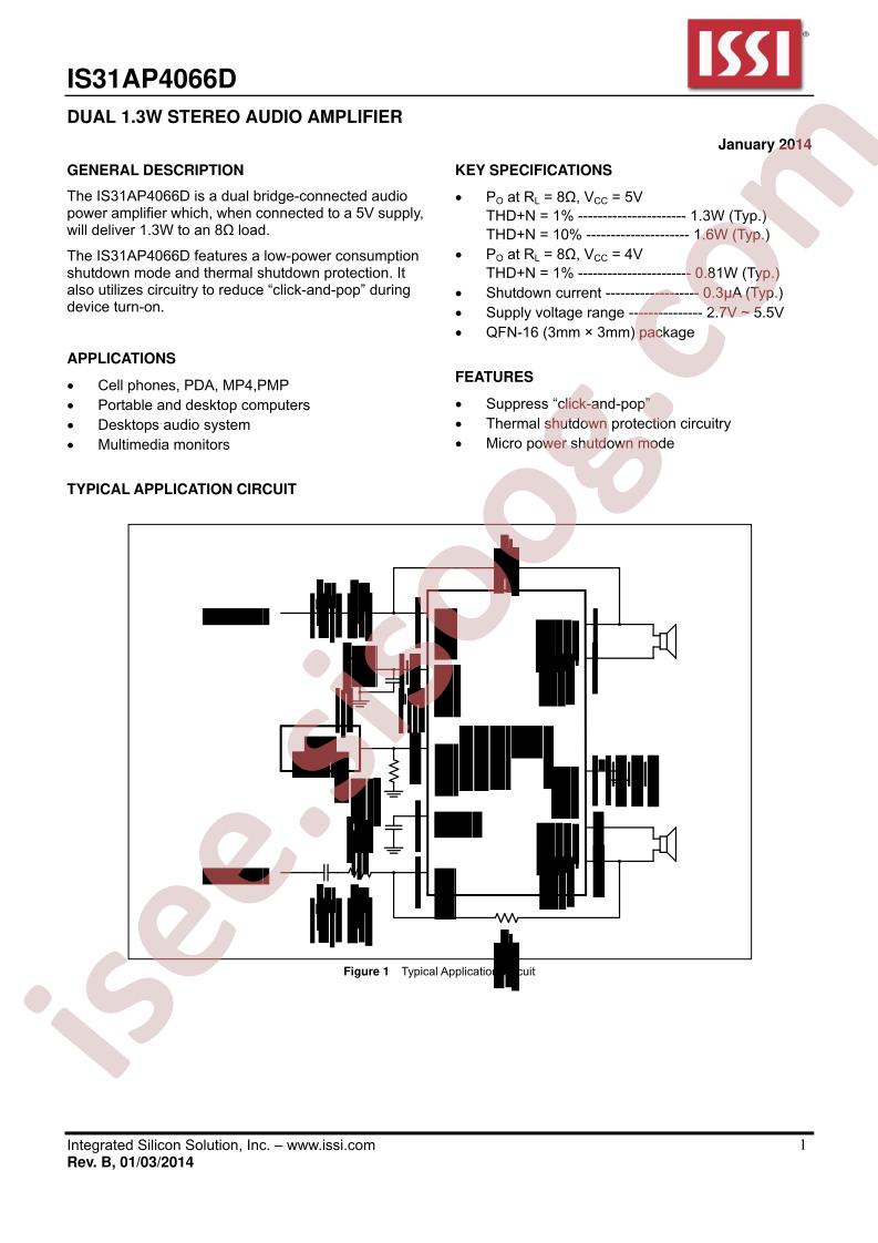 IS31AP4066D-QFLS2-TR