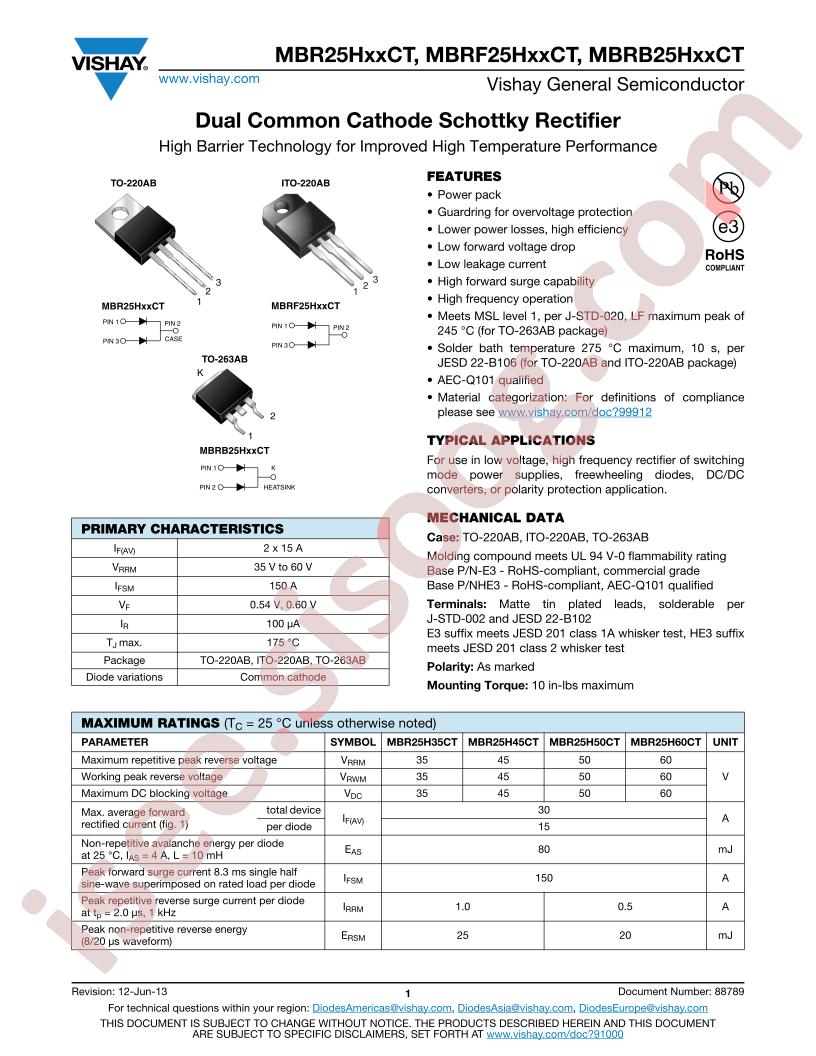 MBR25H60CT