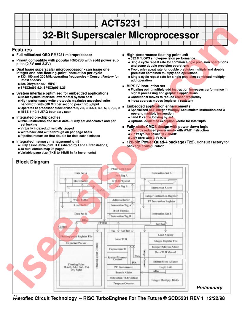 ACT-5231PC-133F22C
