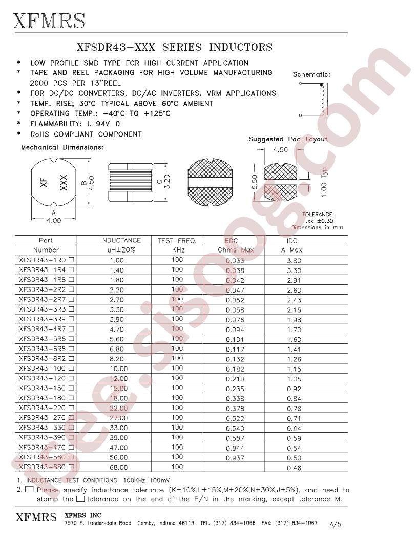 XFSDR43-120