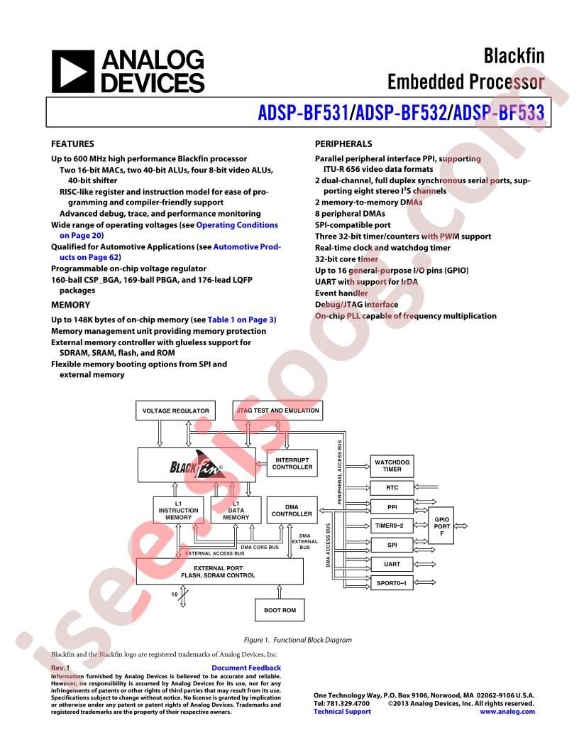 ADSP-BF533SBBC-500