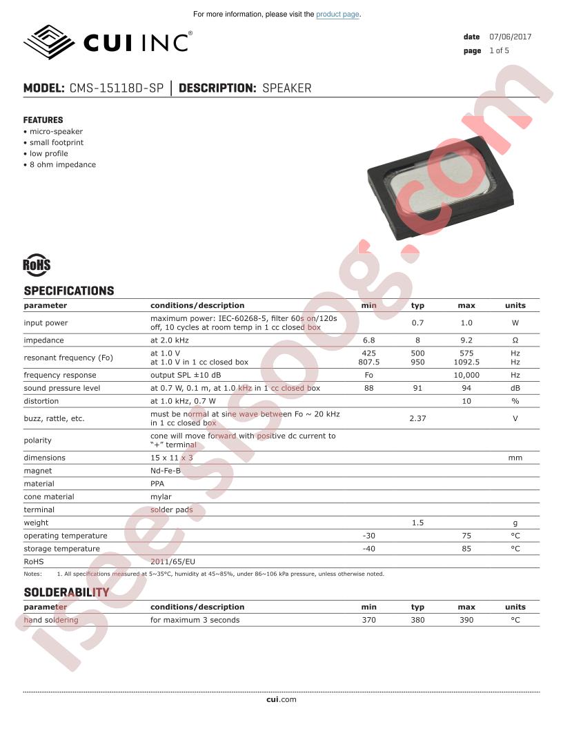 CMS-15118D-SP