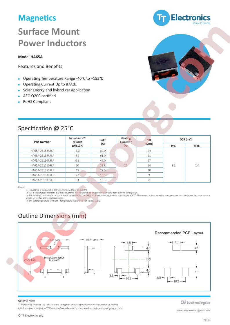 HA65A-25153R3LF