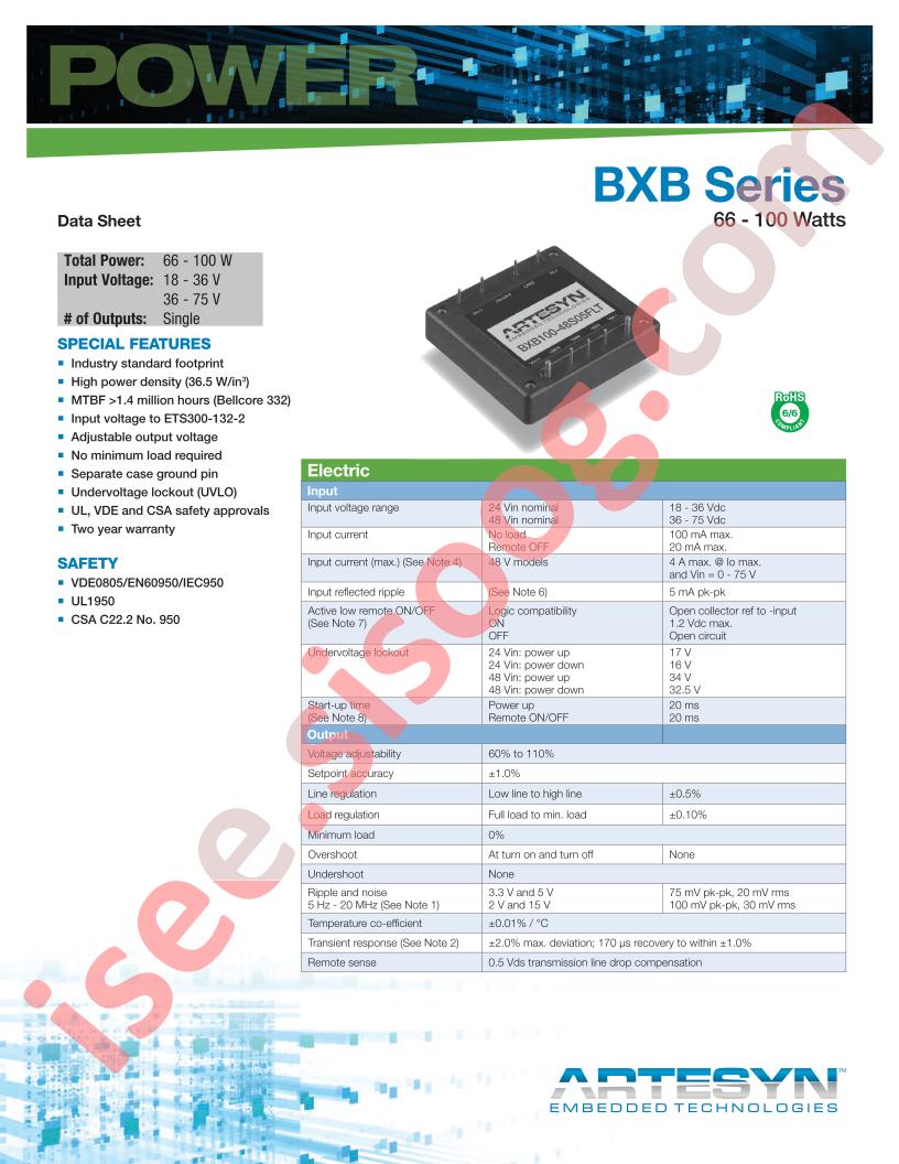 BXB100-24S12FLTJ