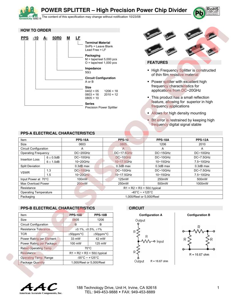 PPS-10A-50R0M