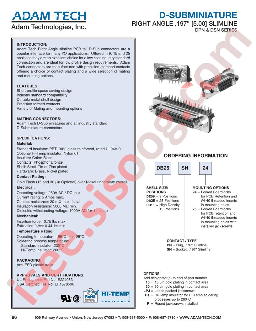 DB25SN25