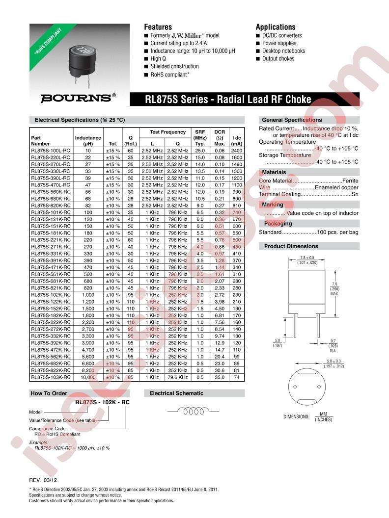 RL875S-151K-RC