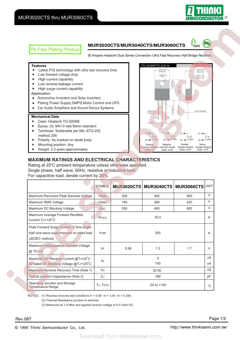 MUR3020CTS