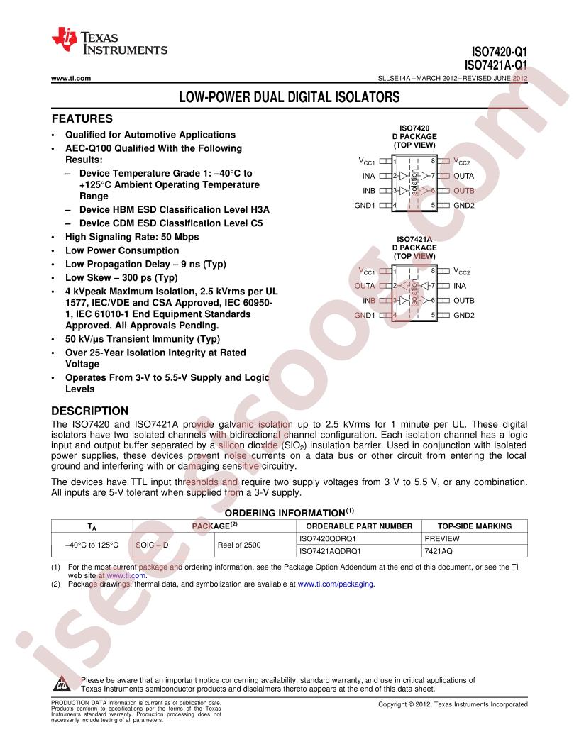 ISO7421A-Q1