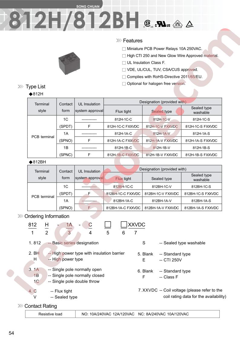 812BH-1A-S-48VDC