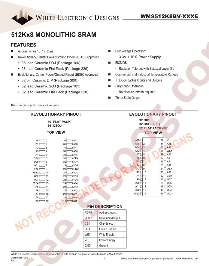 WMS512K8BV-17FECEA