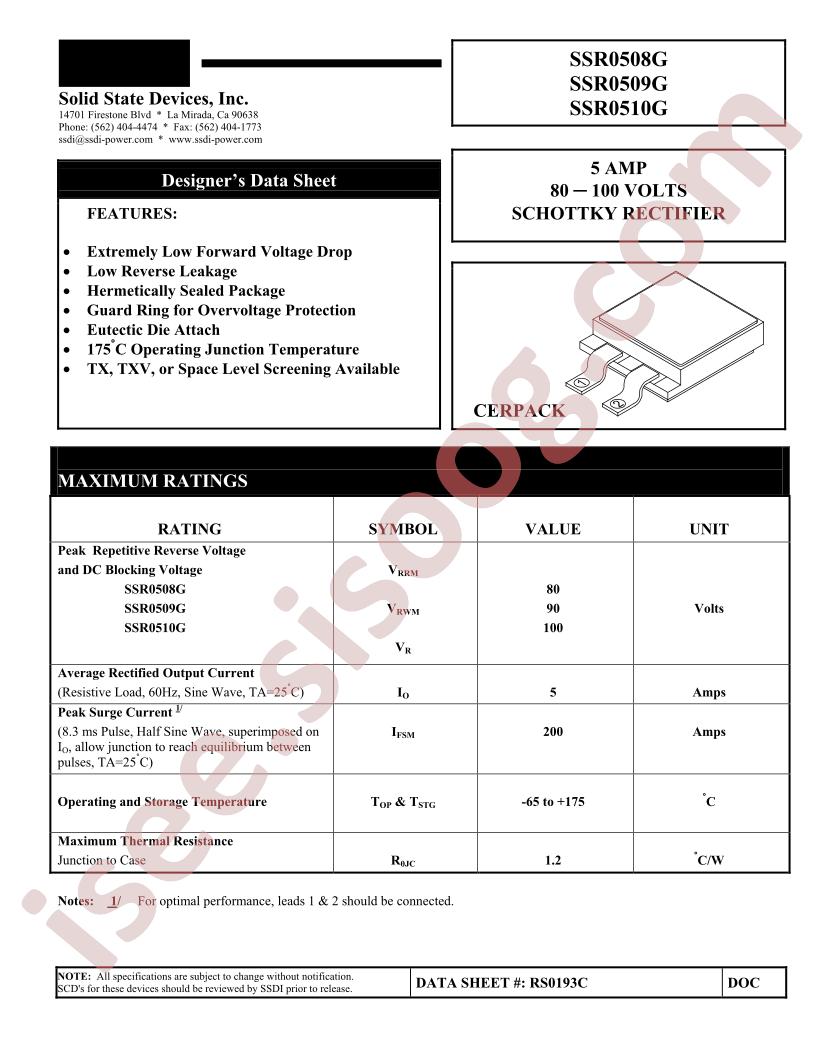 SSR0508G