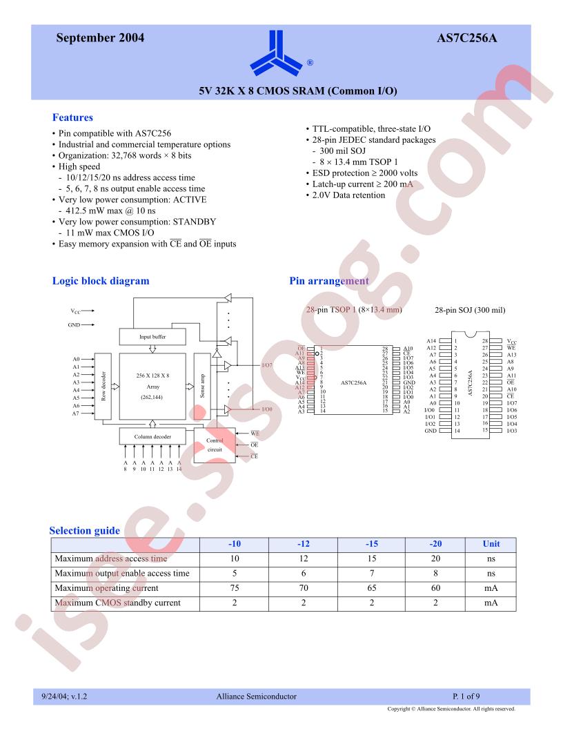 AS7C256A-10JI