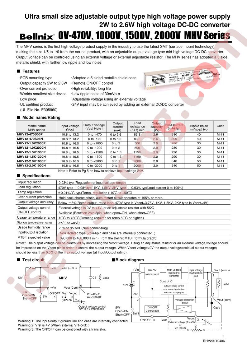 MHV12-470S06P