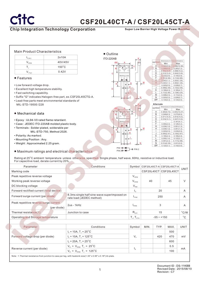 CSF20L45CT-A