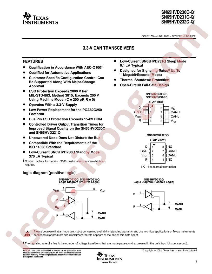 SN65HVD230Q-Q1