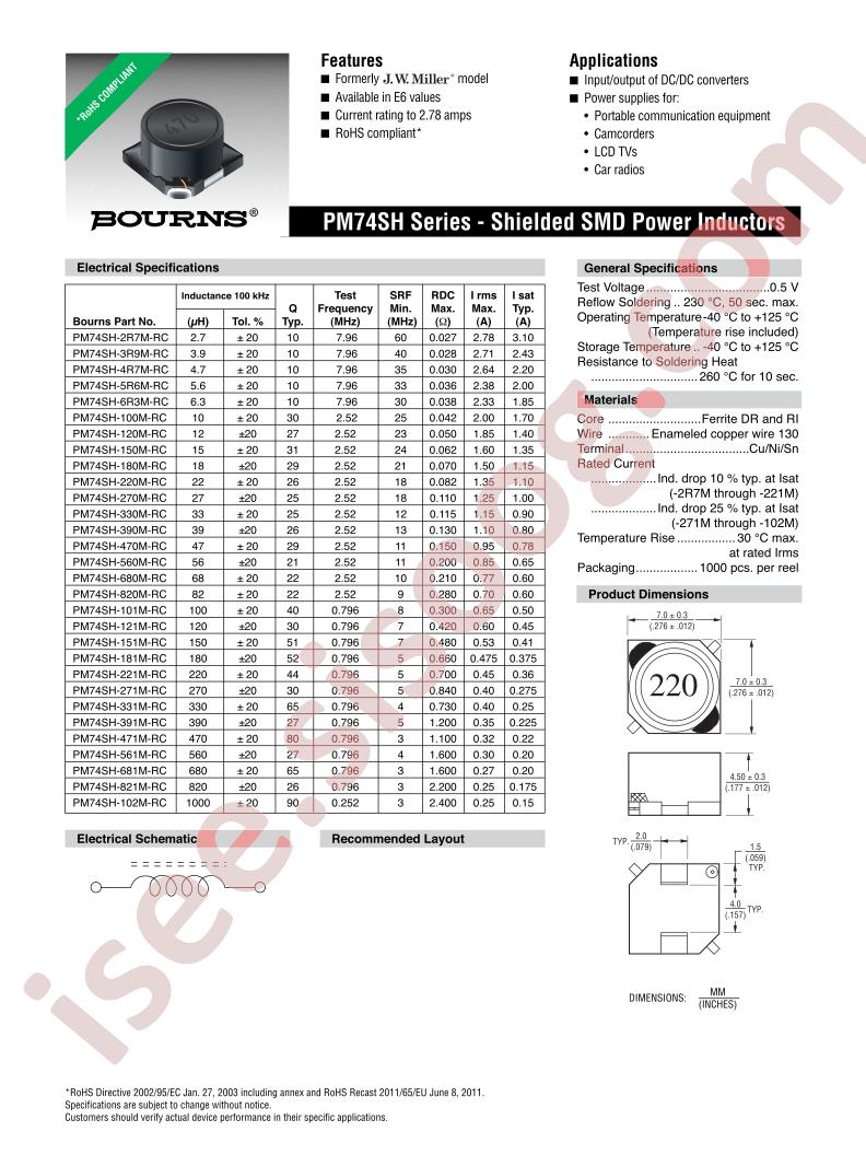 PM74SH-101M-RC