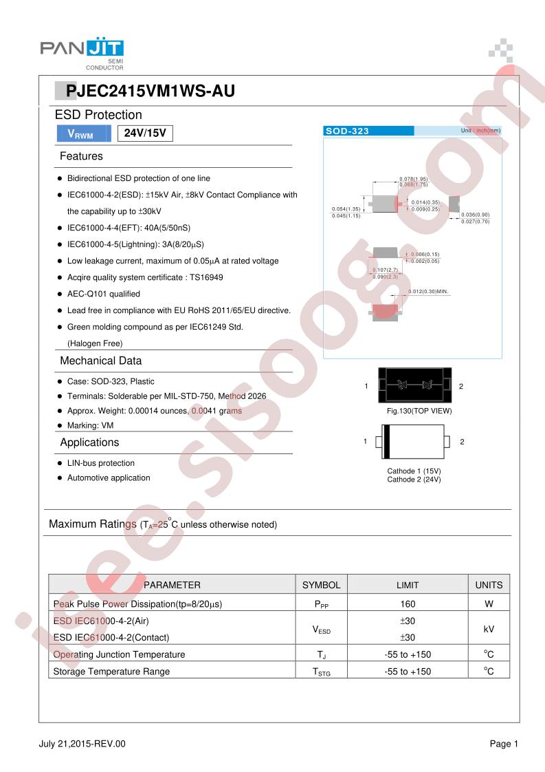 PJEC2415VM1WS-AU