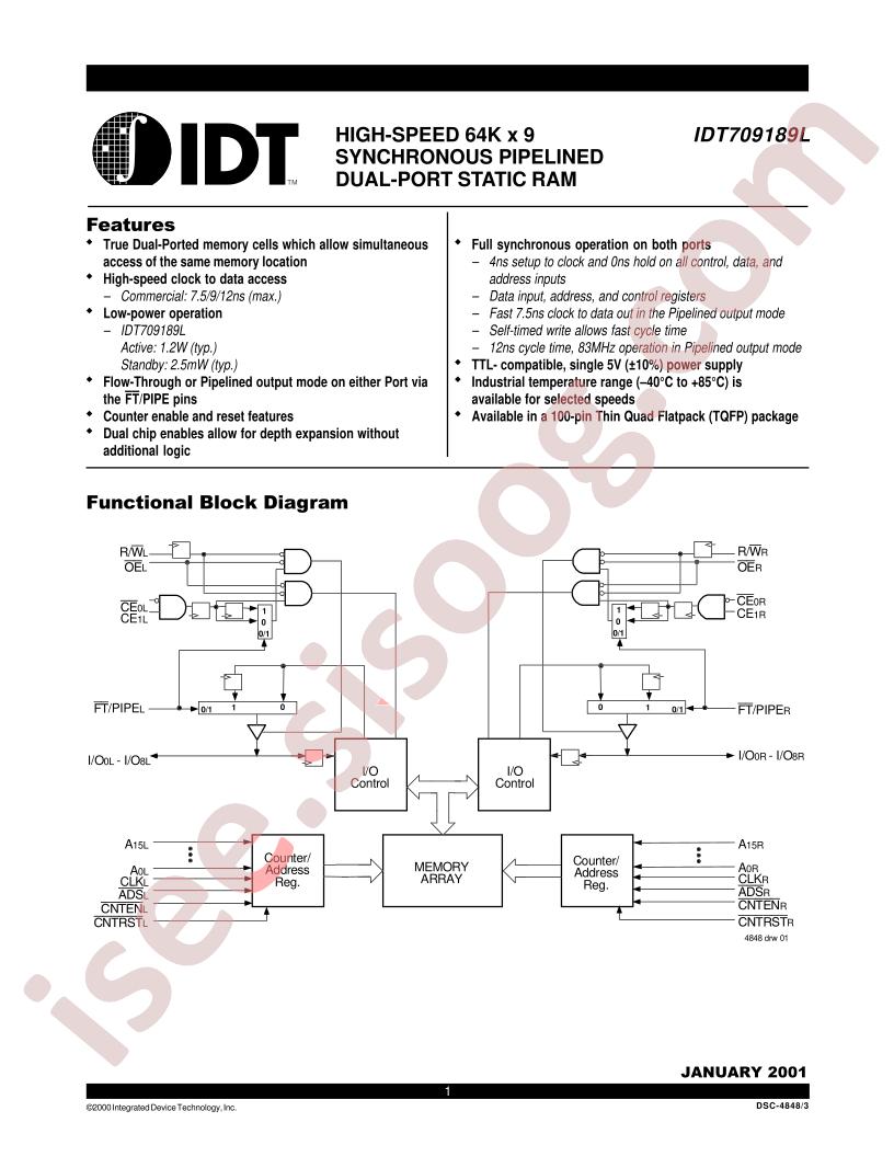 IDT709189L