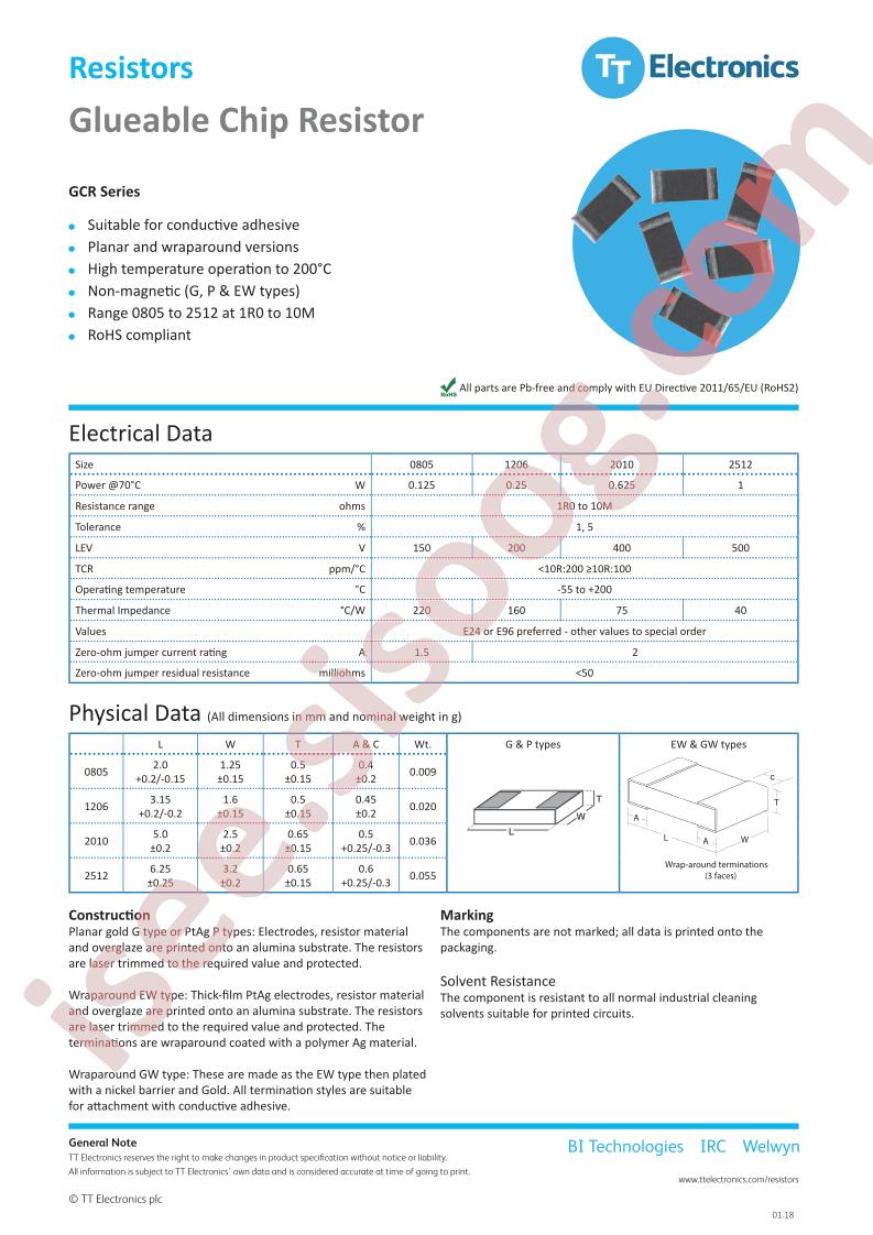 GCR0805G-10MJT3