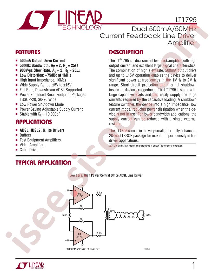 LT1795ISW