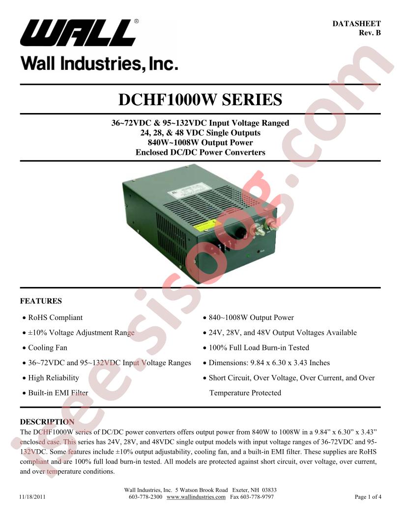 DCHF1000W-SD110-28