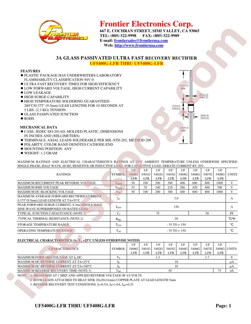 UF5400G-LFR