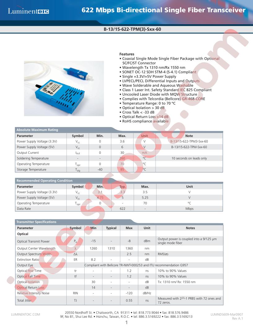 B-13-15-622-TPM-SSC-60-G5