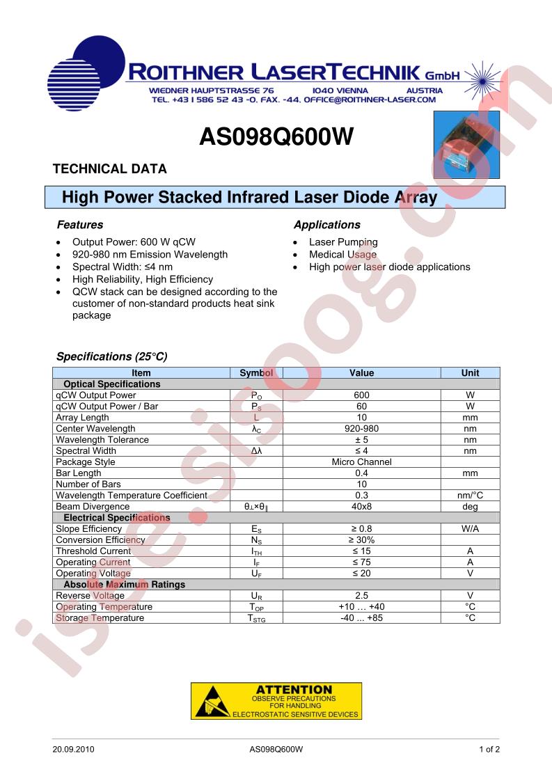AS098Q600W
