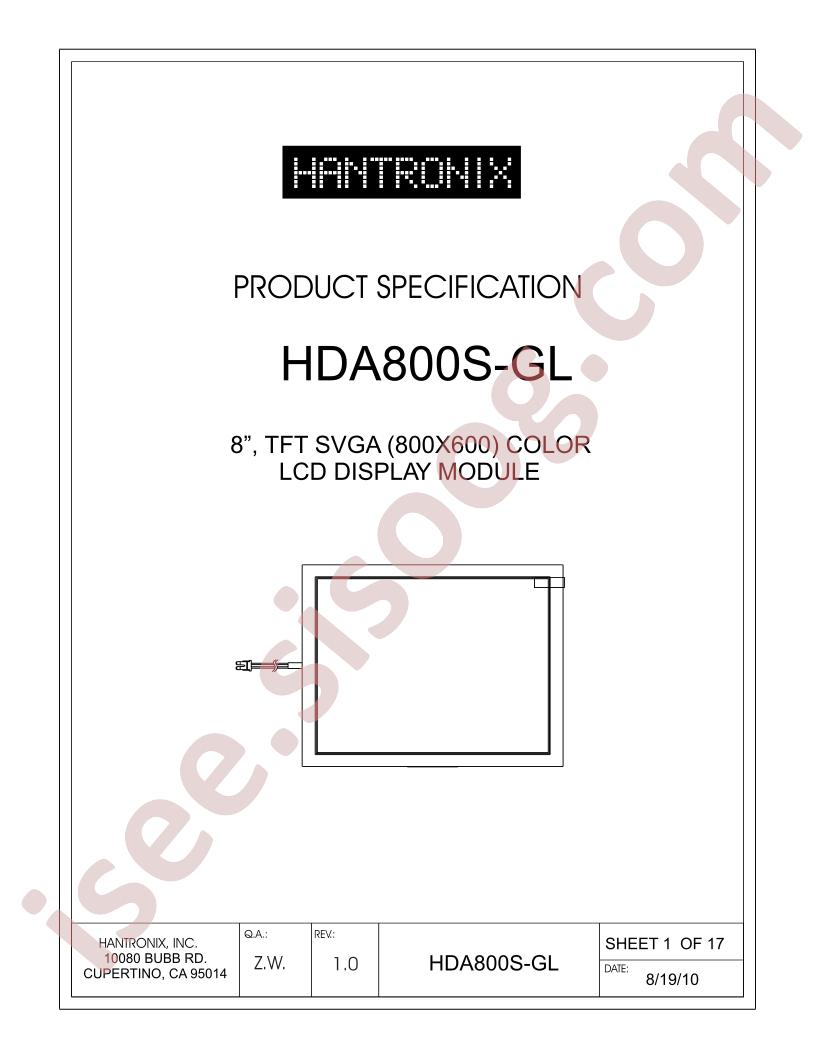 HDA800S-GL