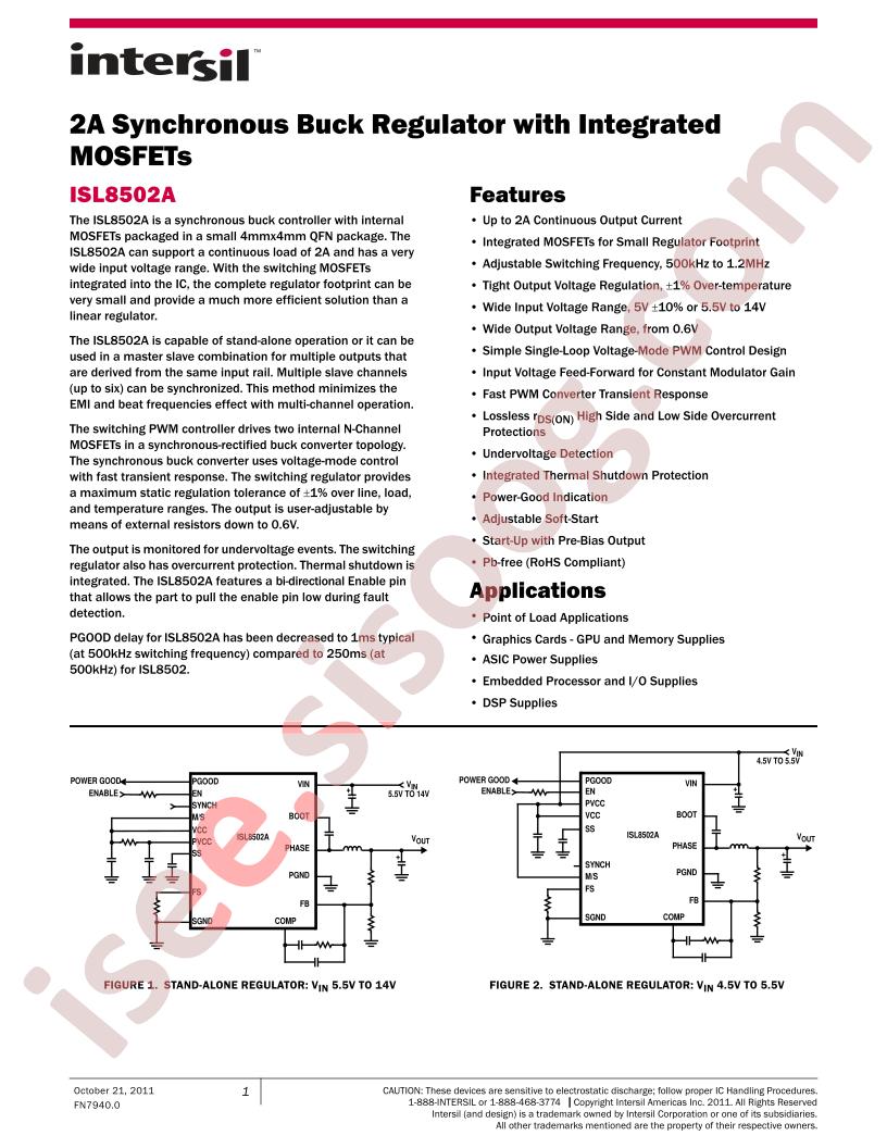 ISL8502A