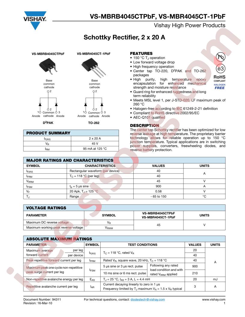 MBR4045CTTRLP