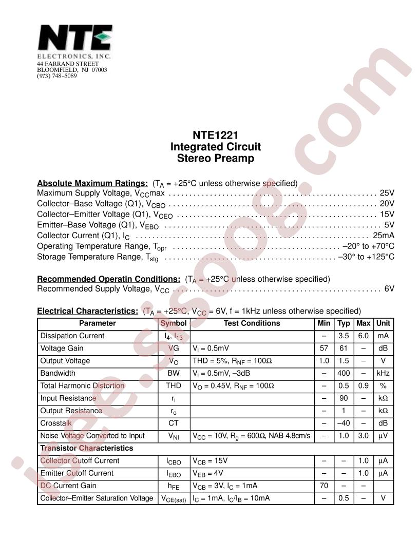 NTE1221