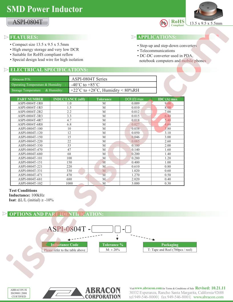 ASPI-0804T-1R0