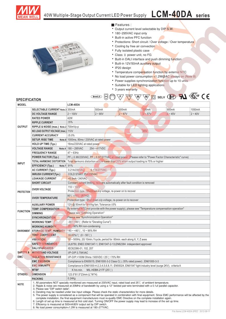 LCM-40DA