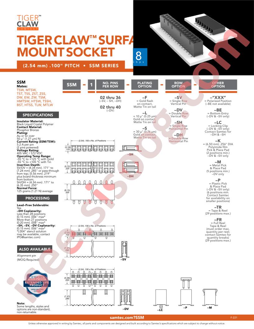 SSM-125-L-DV-P-TR