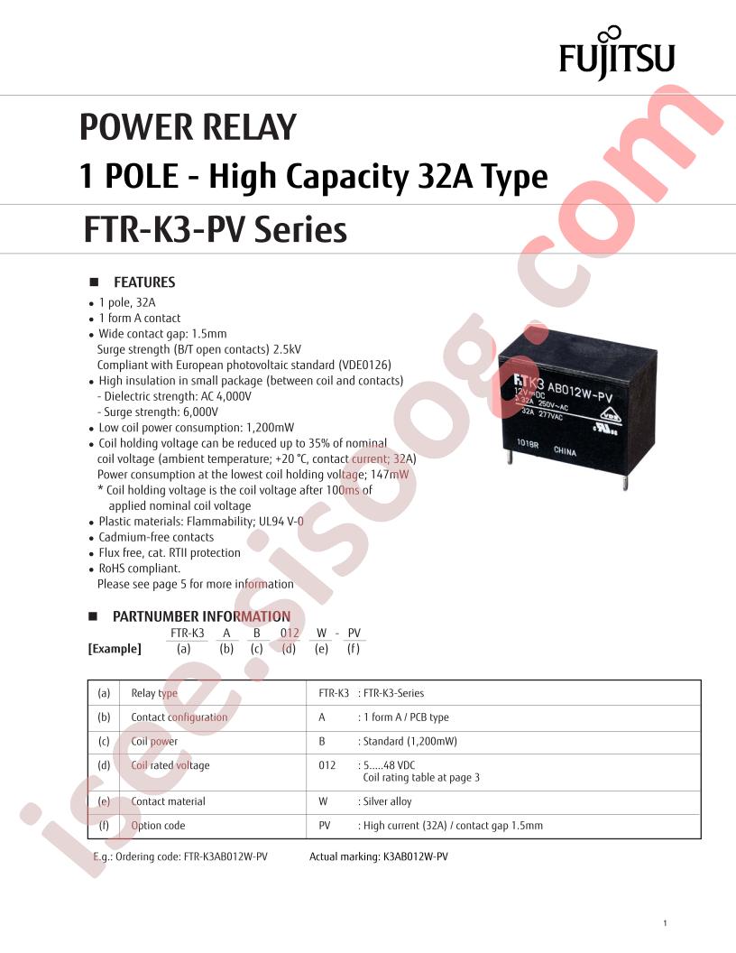 FTR-K3-PV