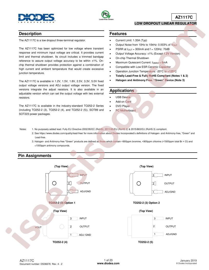 AZ1117CH2-2.5TRG1