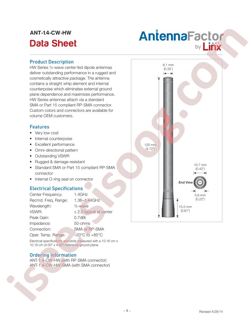 ANT-1.4-CW-HW-SMA