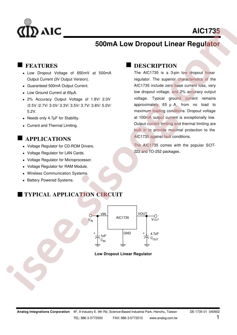 AIC1735-33ETR