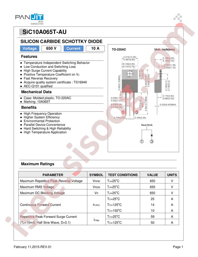 SIC10A065T-AU