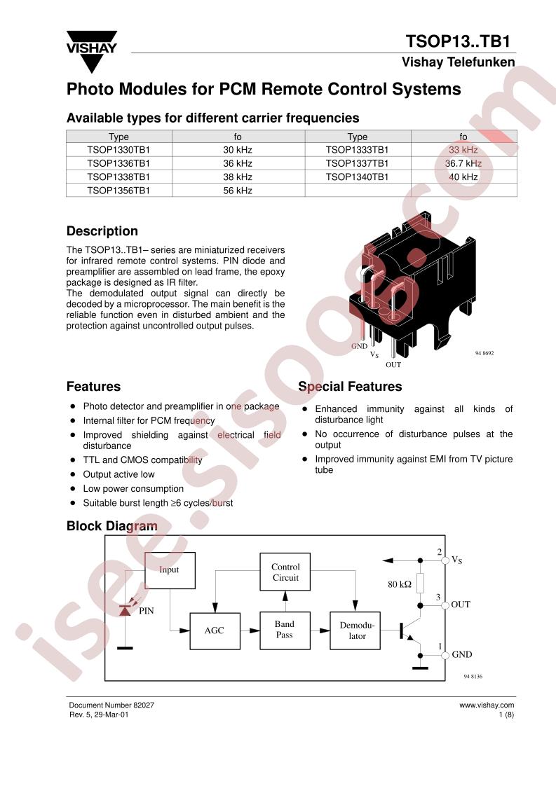 TSOP1330TB1