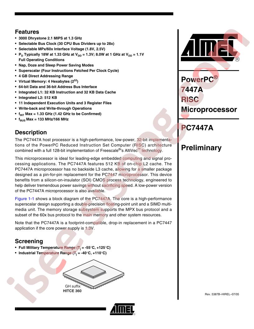 PC7447AMGH1420LB