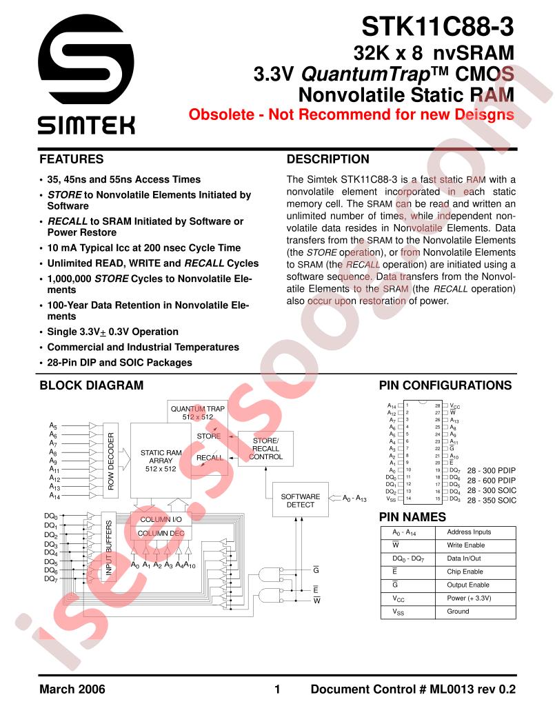 STK11C88-3PF45I